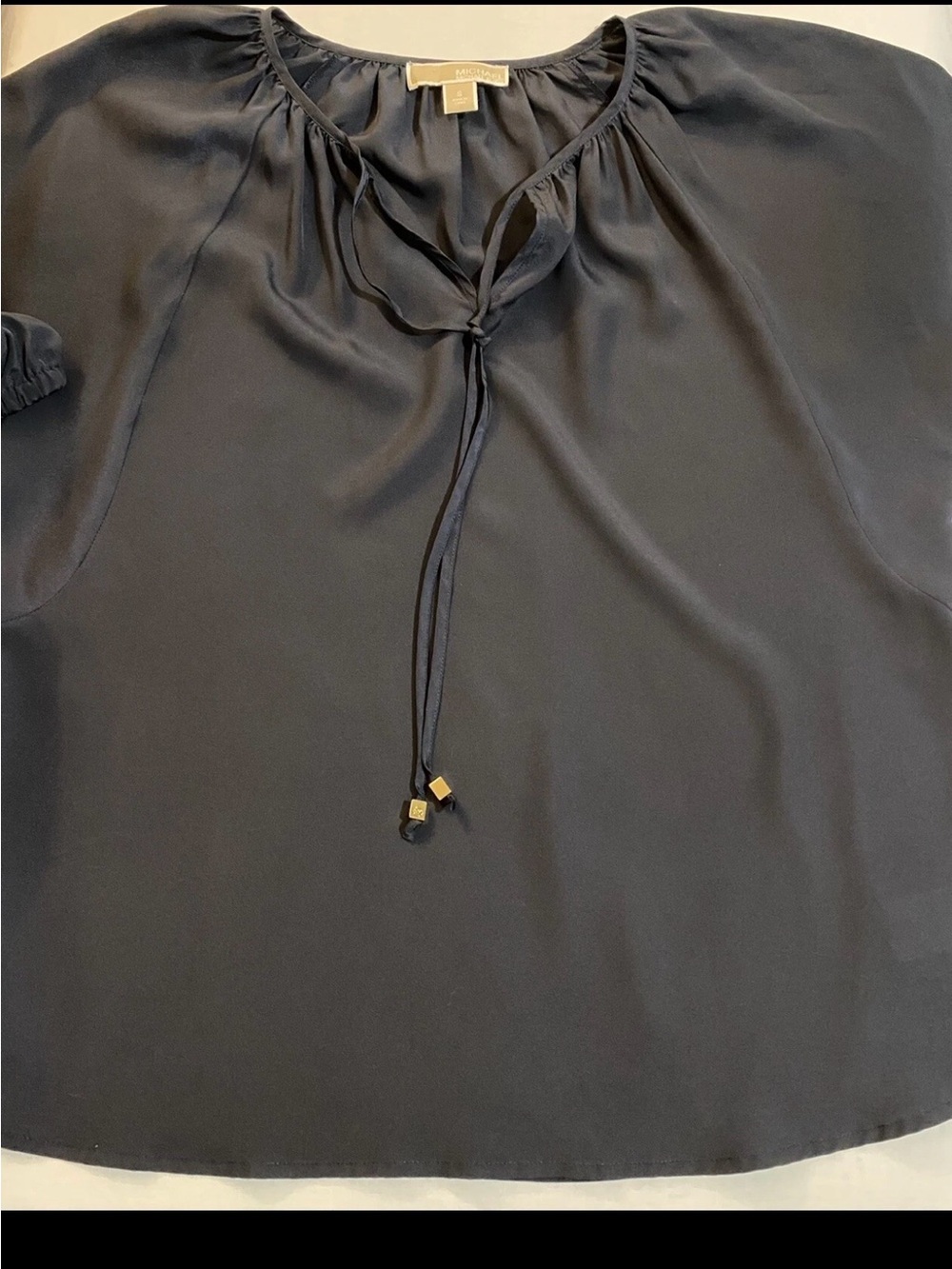 Michael Kors navy blue blouse - Picture 8 of 9